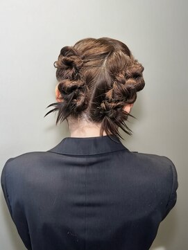 ノク 渋谷(nok) ヘアセット/カチモリ/結婚式/ヘアアレンジ_暗めカラー