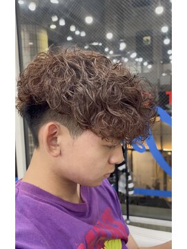 オーシャントーキョー 大阪(OCEAN TOKYO) シャドウパーマ波巻きパーマツーブロック無造作マッシュ