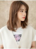 ミルクティーアッシュ抜け感ミディアムレイヤーX志木20代30代
