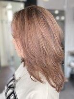 ウェイビー 桜木町店(WAVY) ホワイトピンクレイヤーミディアム