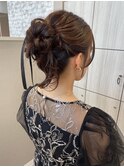 お呼ばれヘア/アップスタイル/シニヨン