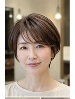 ハピエル ヘアークルー(HAPPYEL hair crew) 40代襟足すっきり美人ショート