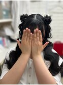 くらげハーフアップ