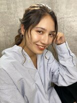 ミディアムロブでもできる編みおろしヘアアレンジ