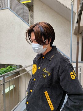 ブロック ジャポン(bloc japon) コントラストカラー 前下がり ショート ボブ