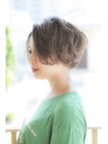 ミエル ヘア 新宿(miel hair)&nbsp;〈mielhair新宿〉かきあげ前髪　大人ショート　イルミナ