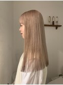 シナモンベージュ X 裾ブラウン