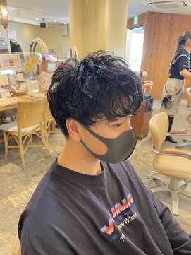 アーシュナチュラリー(h naturally.) 柔らかなメンズニュアンスパーマ