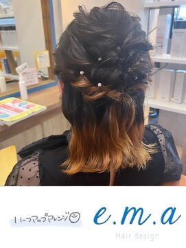 エマヘアデザイン(e.m.a Hair design) ハーフアップ