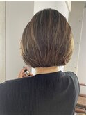 ナチュラルハイライトボブ   30代40代50代【白金/目黒】担当濱口