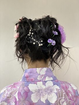 マイ スタイル 仙台長町店(My j Style) 浴衣ツインヘアー