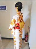 浴衣着付けとヘアセット