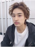 サーフカール/フェザーパーマ/刈り上げセンターパート/錦糸町