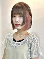 サクラ オモテサンドウ(SAKURA)&nbsp;フェイスレイヤー×ぱっつん前髪×ボブレイヤー　表参道