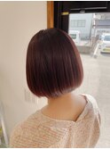 ミニボブ×モーヴブラウン