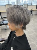 マッシュ×グレージュ×ダブルカラー