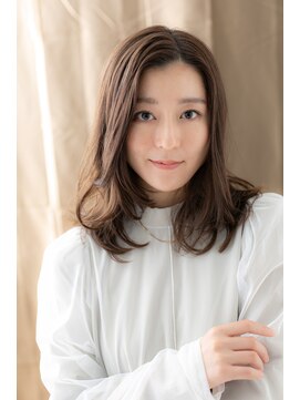 カバーヘア ブリス 川口(COVER HAIR bliss) かきあげバングこなれヘアヘルシースタイルZ川口30代40代50代