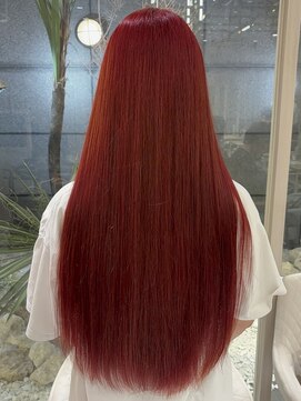 ゼスト フィーノ(ZEST fino) こっくりレッドブラウン ブリーチ無しダブルカラー(立川)