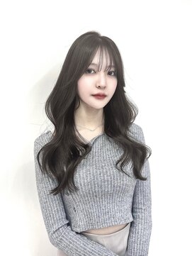 アディション 新宿(ADITION) ラベンダーグレージュ/韓国レイヤーカット/韓国ヘア