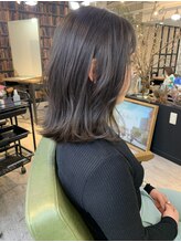 《最小限のダメージで理想の色を》ナチュラルで透明感がある「ケアカラー」をご提供♪