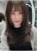 ワンホンヘア/韓国ヘア/ウルフ/前髪[レイヤーカット/渋谷]