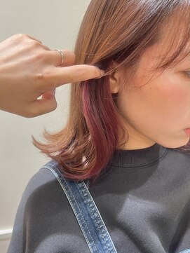 ネオリーブソラ 相模大野店(Neolive sola) ピンクインナーカラー♪