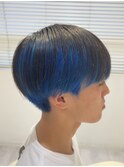 メンズカットブリーチダブルカラーハイライトハイトーンショート