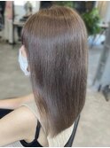 縮毛矯正ロング♪コスメストレート髪質改善ココアベージュ