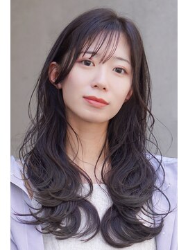 ウォークヘアーリリィ(Walk hair lily) 韓国風ゆるふわカールロング×スモークベージュブラウン