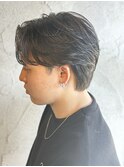 メンズセンターパートニュアンスフェザーパーマ群馬高崎眉毛