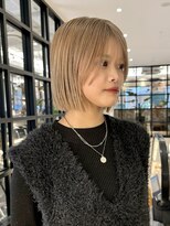 ジアン テラス(GIEN TERRASSE)&nbsp;切りっぱなしBob/ハイトーンBob/クールベージュ@重里