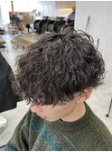 波巻きスパイラルパーマ波巻きパーマメンズパーマ新潟万代