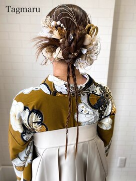 タグマル 卒業式袴着付けヘアセット☆カチモリアレンジ