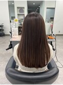 ロング レイヤー トリートメント 伸ばし中 カット
