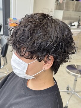 レタッチ バイ フィフス 天神大名(RETOUCH by fifth) シャドウパーマニュアンスパーマ波巻きスパイラルパーマ緩め30代