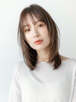 ドリップ バイ ハバナ 原宿(driP. by HAVANA)&nbsp;大人可愛い韓国風レイヤースタイル/2wayバング/アッシュベージュ