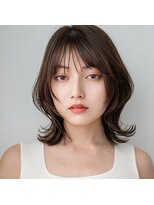 モンド ヘアクリエーション 和田店(monde hair creation)&nbsp;【monde】ヘーゼルブラウンカラー×ふんわり外ハネボブ