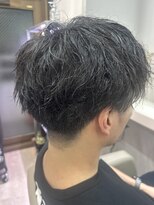 アオ 花咲町(a-o)&nbsp;パーマ活かした刈り上げツーブロスタイル！