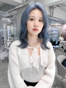 キオク(KIOX) ブルーカラー/水色カラー/ハイトーン/ブリーチカラー/名古屋/栄