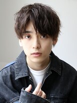 ルーシー 渋谷(LUCEY) センターパートフェザーパーマシャドウパーマメンズパーマ