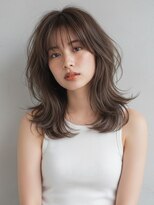 ヘアサロンエムフィス 池袋東口(HAIR SALON M Fe's)&nbsp;くびれ/レイヤー/ハイライト/外ハネ/池袋/透明感/ミディアム