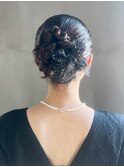 ロング大人ガーリーおくれ毛前髪カット_ba575331