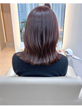 エレノア 渋谷公園通り店(Eleanor) 【中澤】ピンクブラウン/ピンクベージュ/外はねミディアム