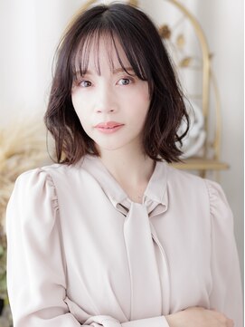 カバーヘア ブリス 戸田公園西口店(COVER HAIR bliss) ローライトカラー束感前髪くびれミディアムa戸田公園20代30代