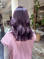 サラジュ 西宮北口店(SARAJU) 深みバイオレット×艶感エレガントウェーブ