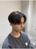 MEN'S HAIR/センターパート/ダークブラウン/門前仲町