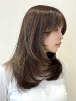ザック ヴィ(ZACC  vie)&nbsp;レイヤーカット/セミロング/10トーンベージュ