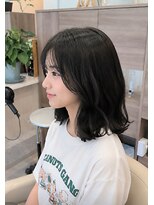 ヘアアトリエ ナイン(hair atelier nine)&nbsp;ダークパープル/ナチュラルショート/夏のヘアアレンジ/福島市