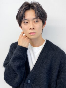 メンズヘア ビーセカンド 草加店(MENS HAIR B-2) かき上げニュアンスデザインメンズカット10代20代30代p1草加