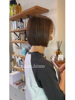 ヘアーサロン凛&nbsp;ミニボブ×白髪ぼかしハイライト
